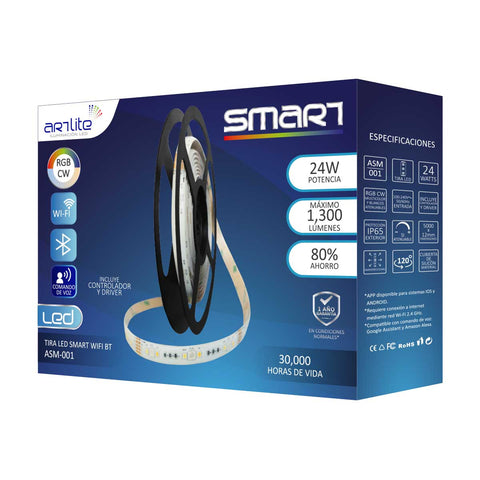 Tira led Smart 24w 5 metros Artlite Exterior RGB