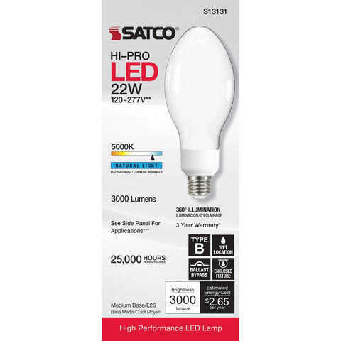 High Performance HID Replacement 22W Satco