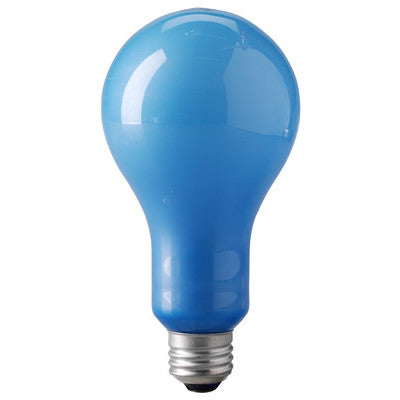 Foco fotoflood EBW Eiko 120V 500W PS-25 base E26 azul interior mate
