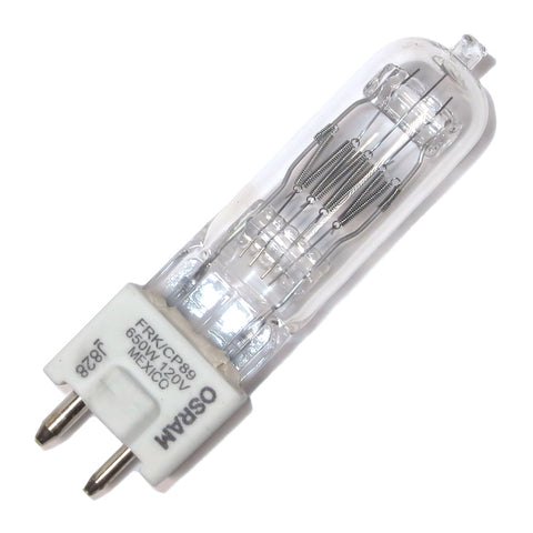 Lampara Osram FRK 650W 120V T7 base GY9.5 halogena para escenario