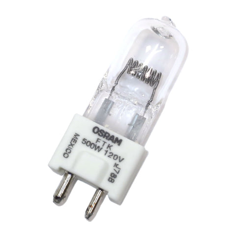 Lampara Osram FTK 500W 120V T6 base GY9.5 halogena para estudio